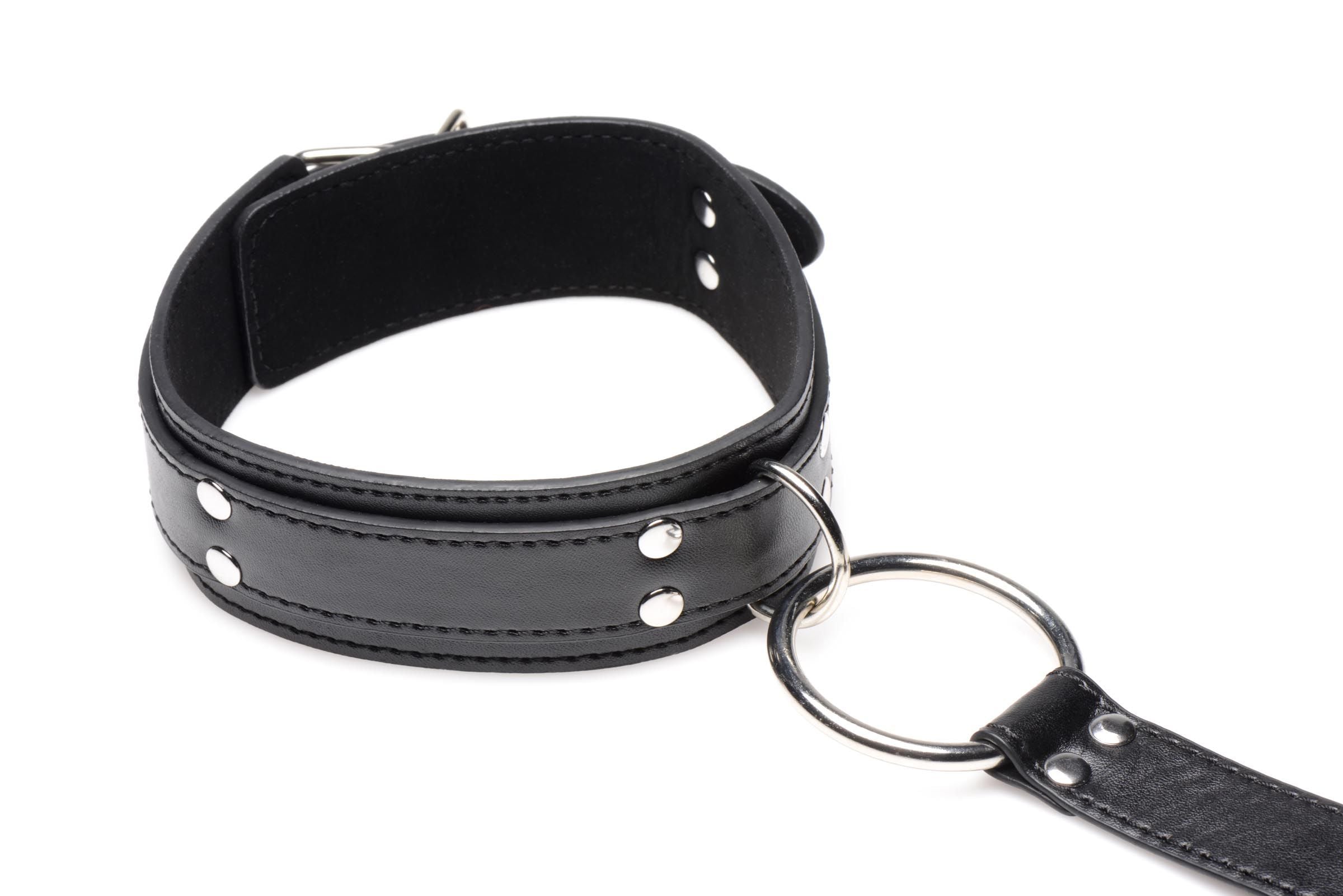 Strict - Halsband mit Manschetten Fessel-Set - Schwarz