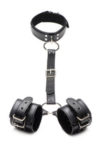 Strict - Halsband mit Manschetten Fessel-Set - Schwarz