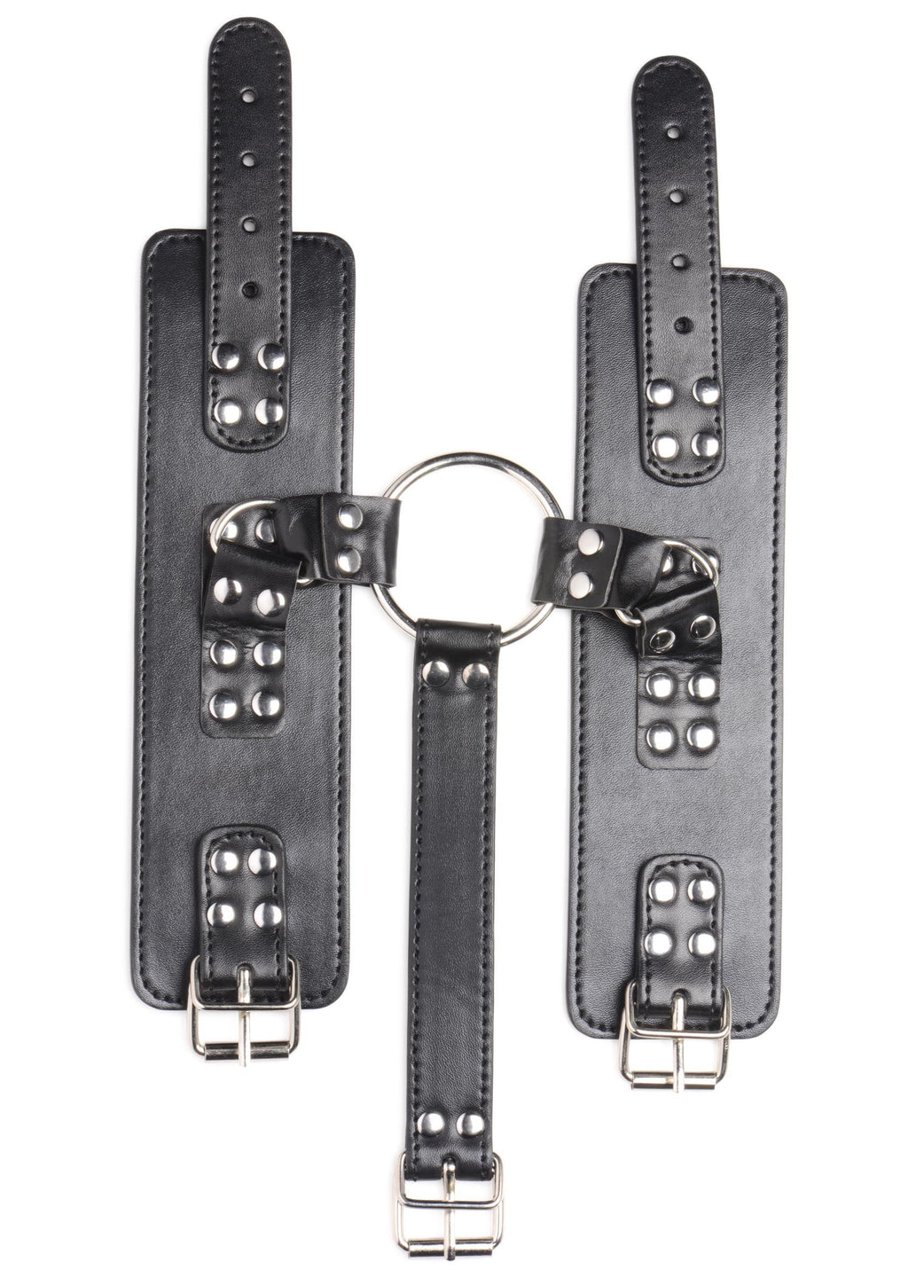 Strict - Halsband mit Manschetten Fessel-Set - Schwarz
