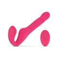 Teazers - Strapless Strap-on Vibrator - Rosa mit 10 Vibrationsstufen