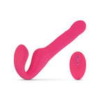 Teazers - Strapless Strap-on Vibrator - Rosa mit 10 Vibrationsstufen