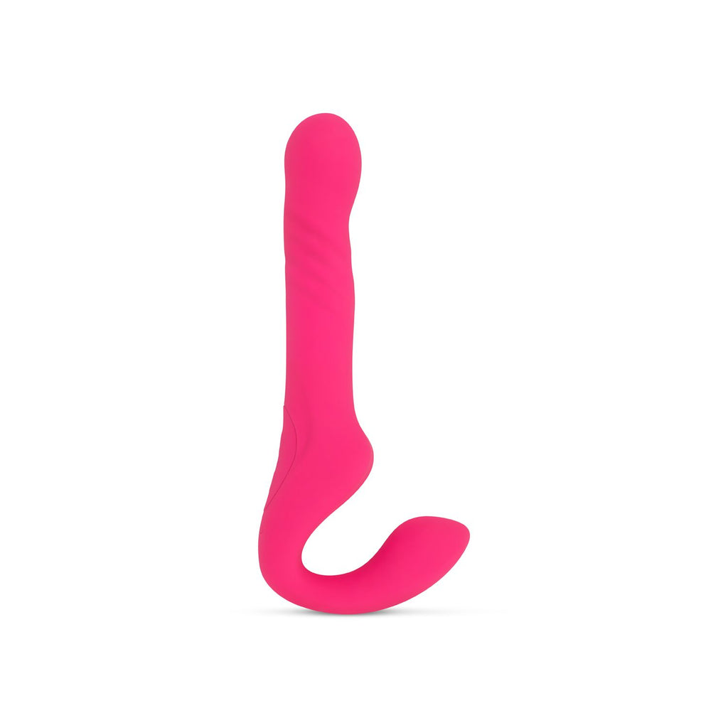 Teazers - Strapless Strap-on Vibrator - Rosa mit 10 Vibrationsstufen