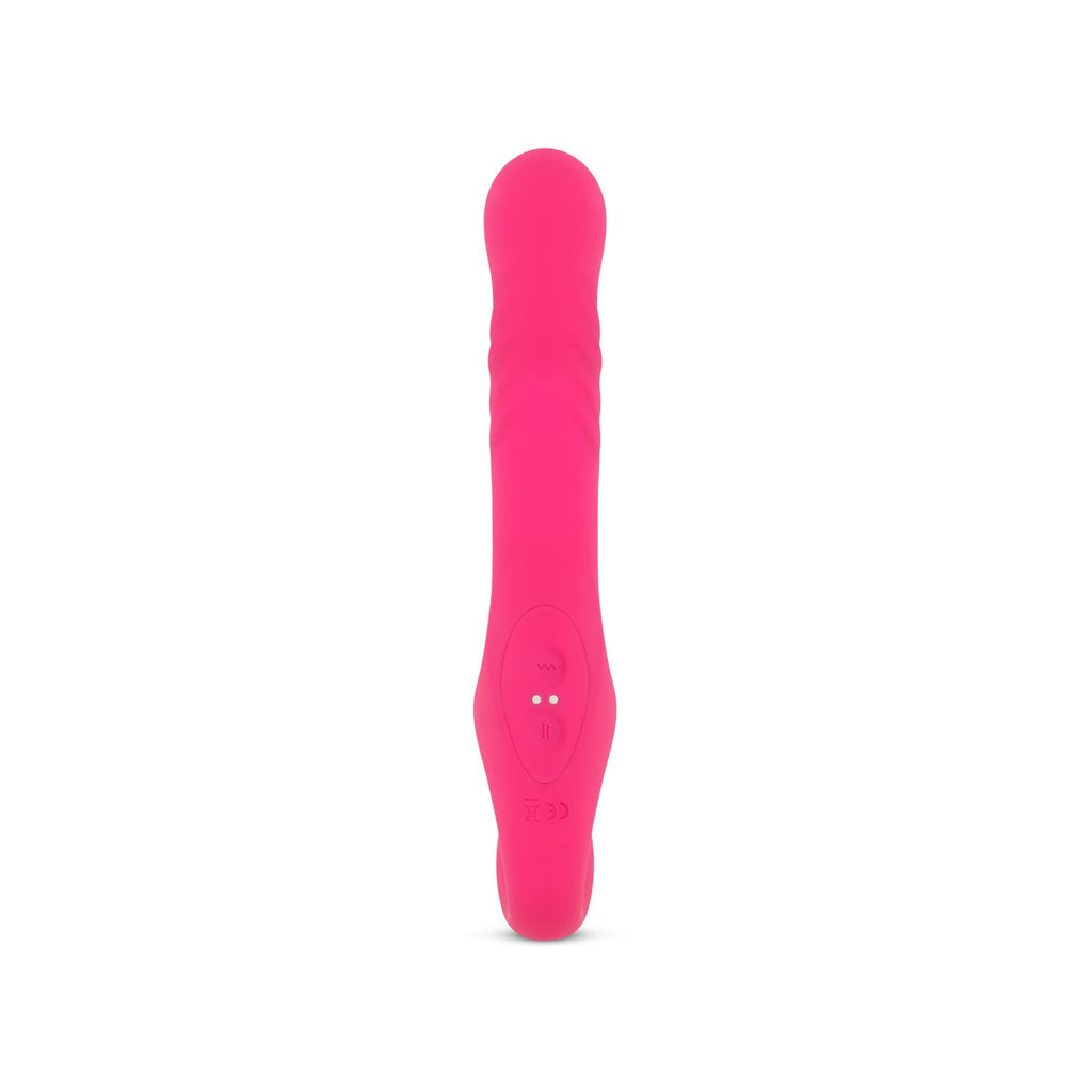 Teazers - Strapless Strap-on Vibrator - Rosa mit 10 Vibrationsstufen