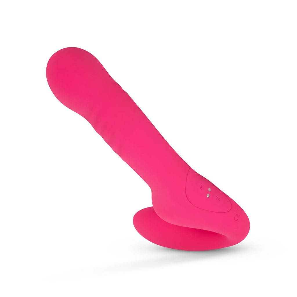 Teazers - Strapless Strap-on Vibrator - Rosa mit 10 Vibrationsstufen