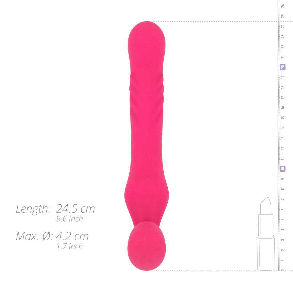 Teazers - Strapless Strap-on Vibrator - Rosa mit 10 Vibrationsstufen