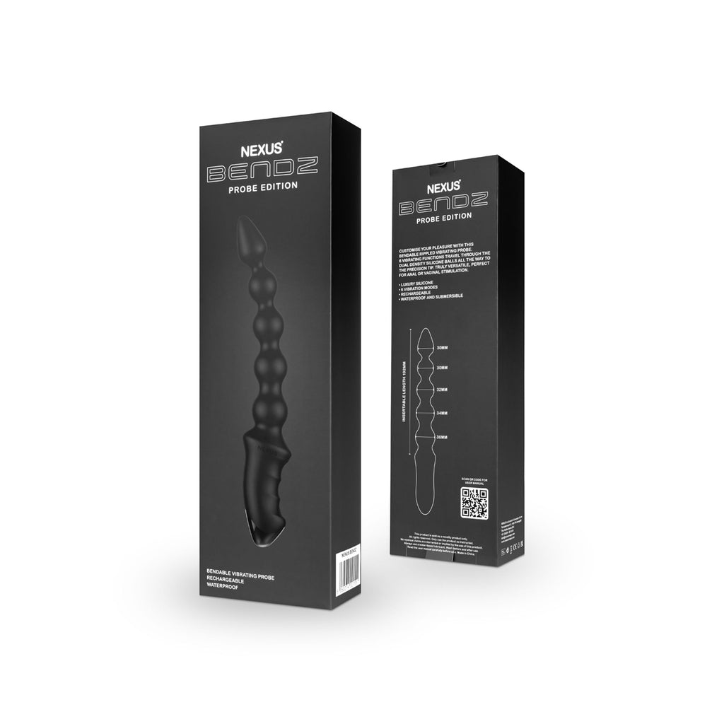 Nexus - Bendz Vibrator Anal-Kette - Schwarz