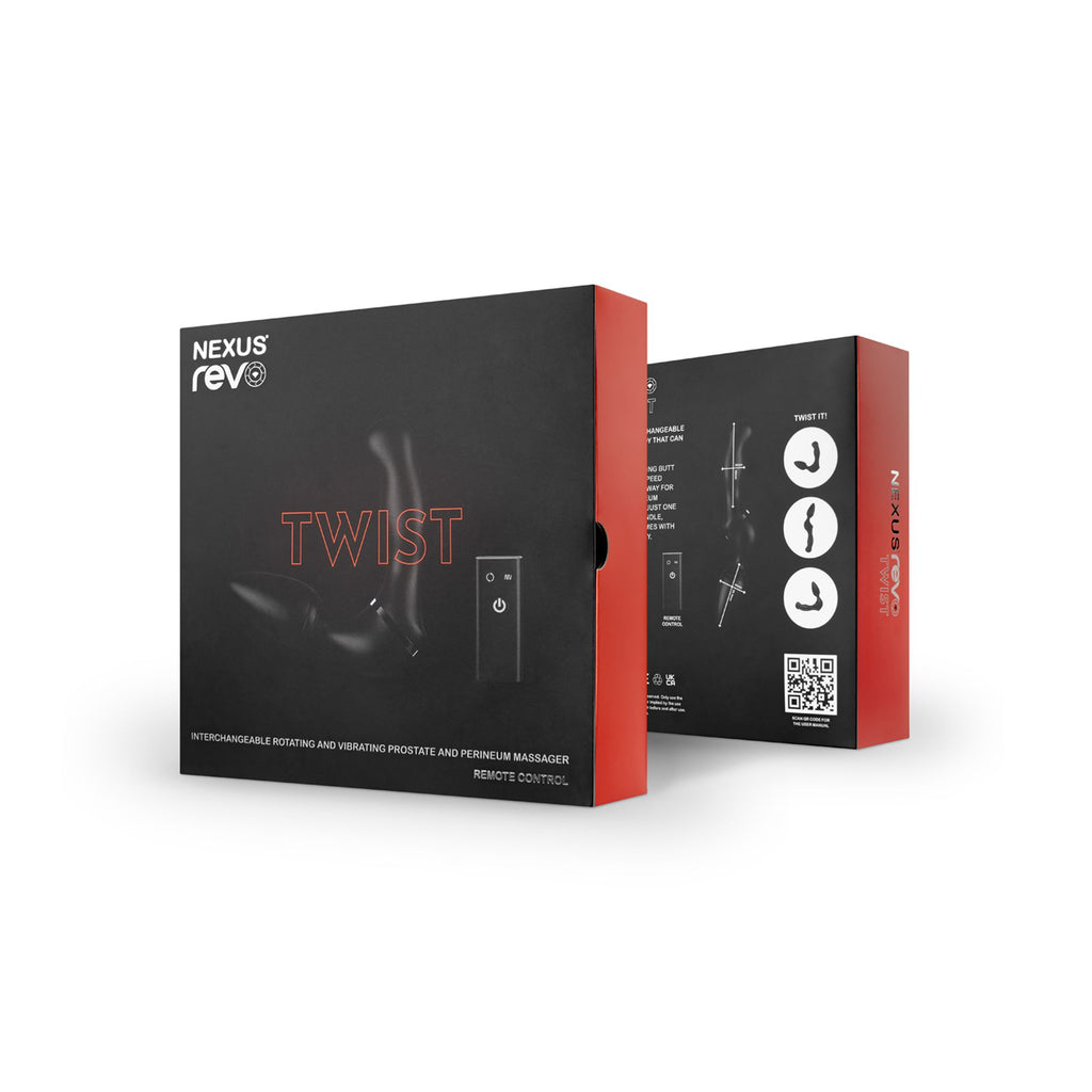 Nexus - Revo Twist Prostata Anal Vibrator - Schwarz