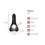 Magic Motion - Rise Smart Vibrierender Penisring - Schwarz