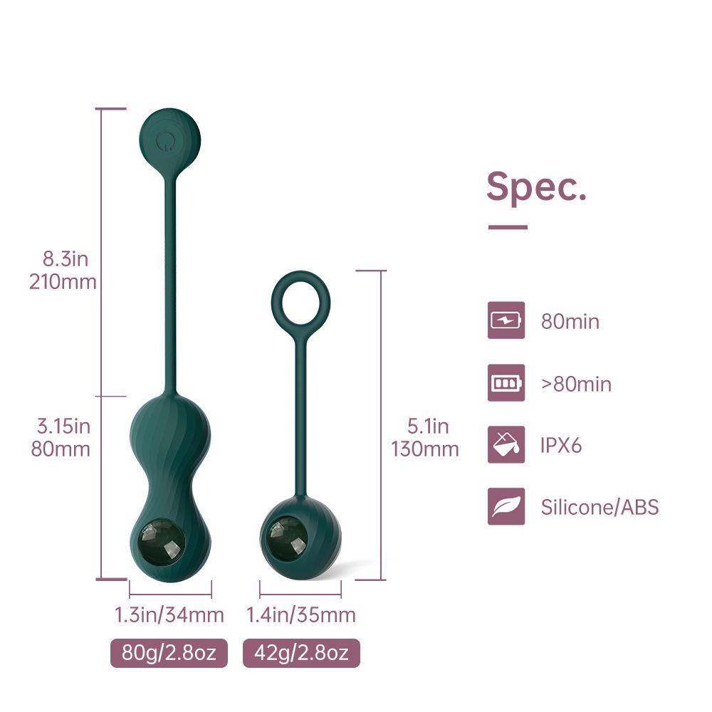 Magic Motion - Duo Smart Kegel-Vibrator mit Gewichten - Grün