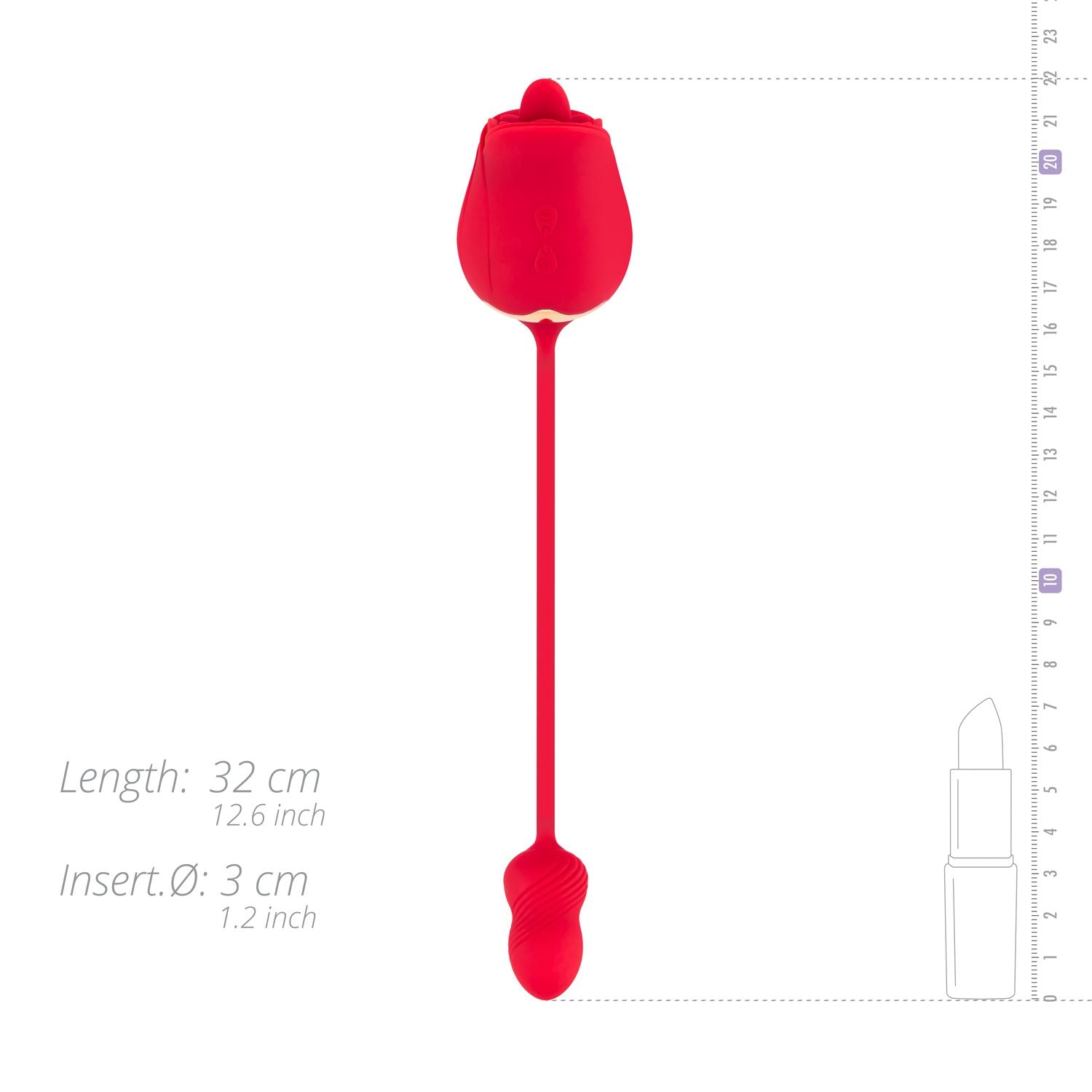 Teazers - Rosen-Vibrator mit Klitoris-Stimulator - 2 Unabhängige Motoren
