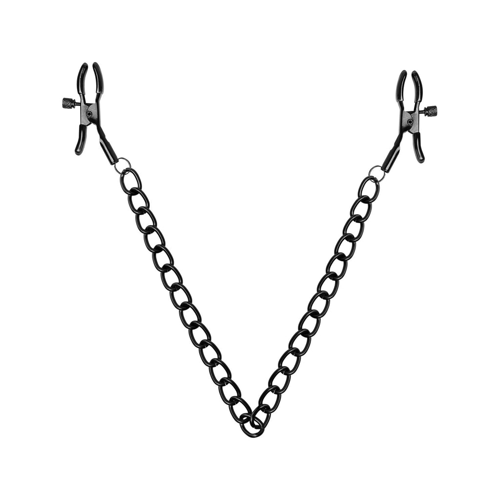 Nipple Clamps with Chain - Black