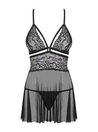 Obsessive - Babydoll und Tanga - Schwarz