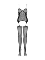Obsessive - Bodystocking mit Strumpfhaltern im Bodysuit-Design