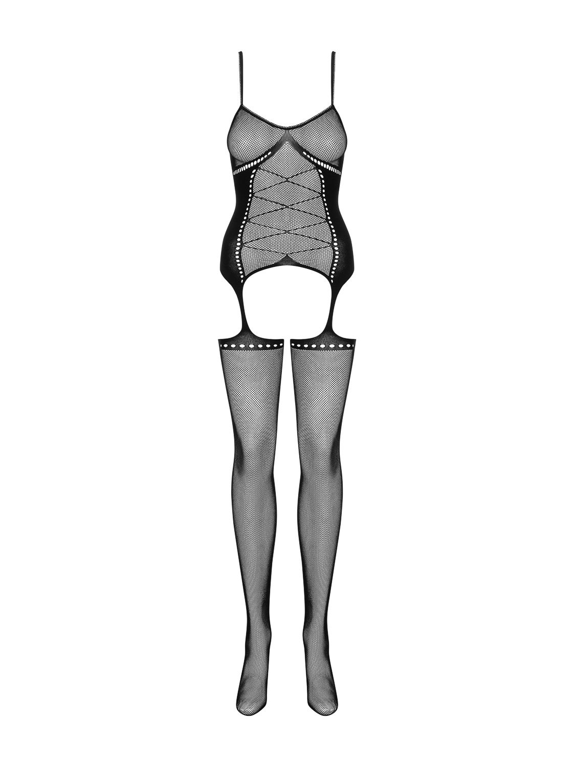 Obsessive - Bodystocking mit Strumpfhaltern im Bodysuit-Design