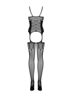 Obsessive - Bodystocking mit Strumpfhaltern im Bodysuit-Design
