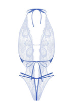 Christine - Renee Spitzen-Tanga-Bodysuit - Lila