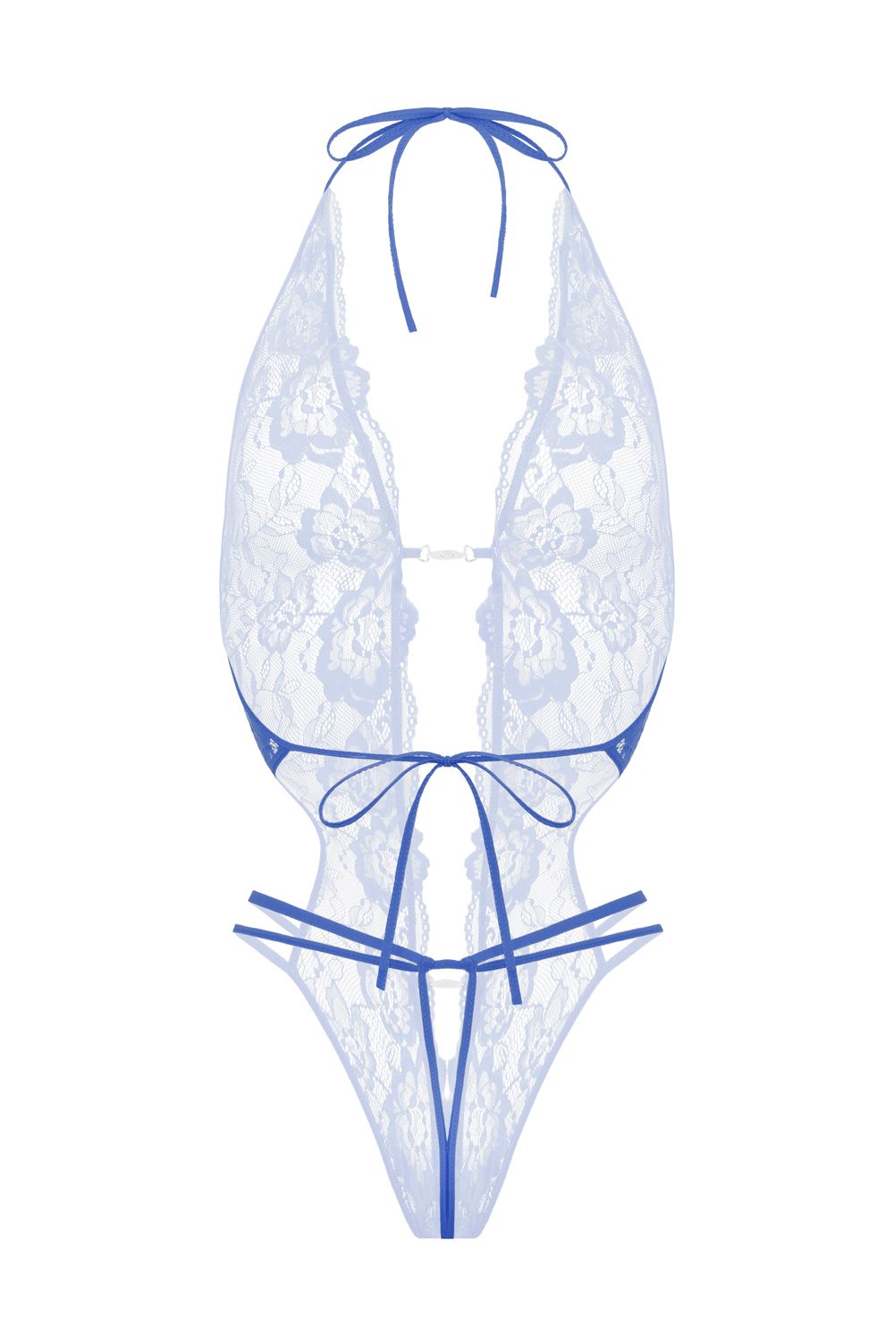 Christine - Renee Spitzen-Tanga-Bodysuit - Lila