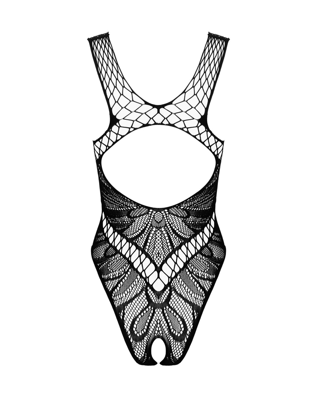 Obsessive - Spitzen-Mesh-Teddy - Schwarz
