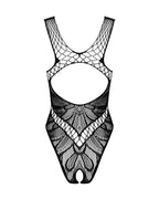 Obsessive - Spitzen-Mesh-Teddy - Schwarz
