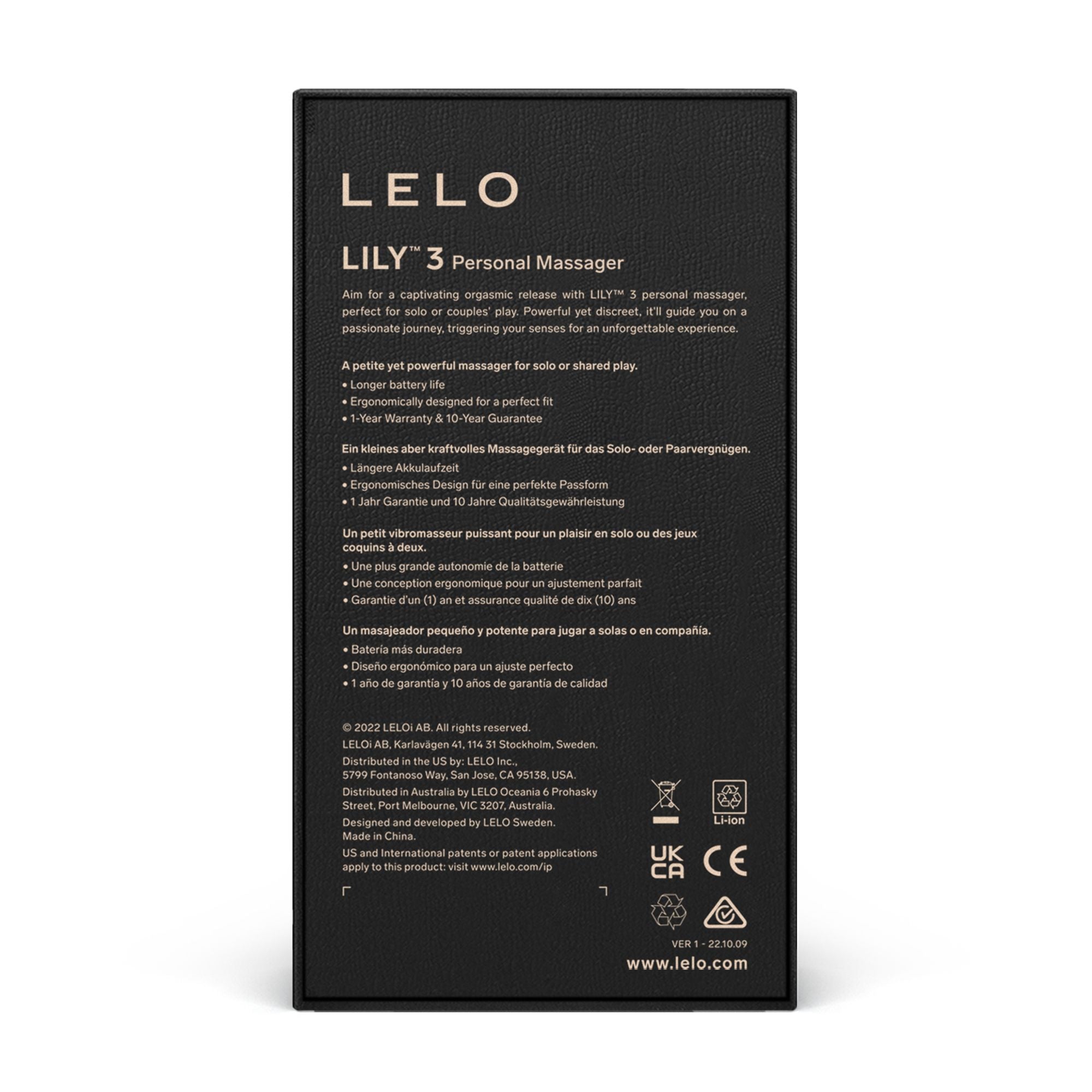 LELO - Lily 3 Persönlicher Massager - Dark Plum