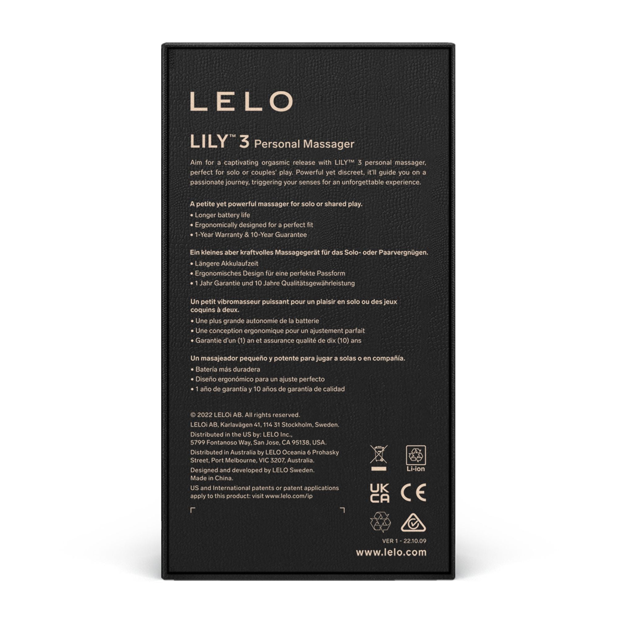 LELO - Lily 3 Persönlicher Massager - Dark Plum