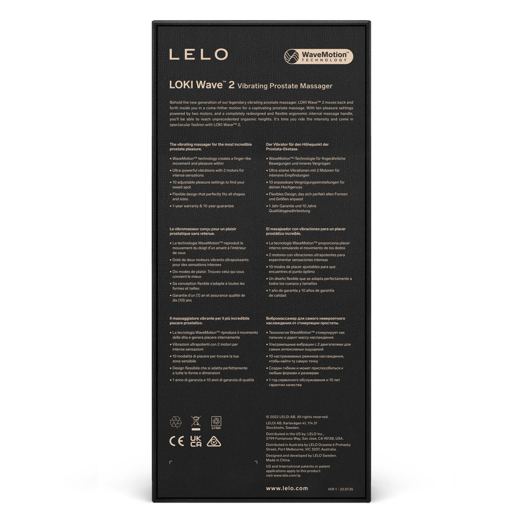 LELO - Loki Wave 2 Prostatastimulator - Basic Blue