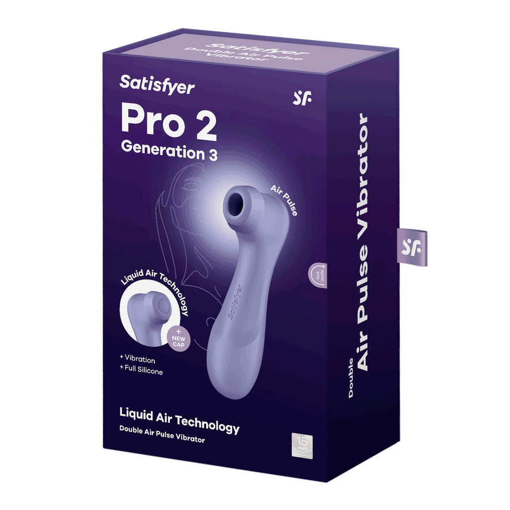 Satisfyer - Pro 2 Generation 3 Klitoris-Stimulator mit Liquid Air Technology - Weinrot