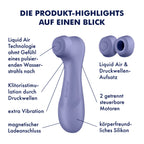 Satisfyer - Pro 2 Generation 3 Klitoris-Stimulator mit Liquid Air Technology - Weinrot