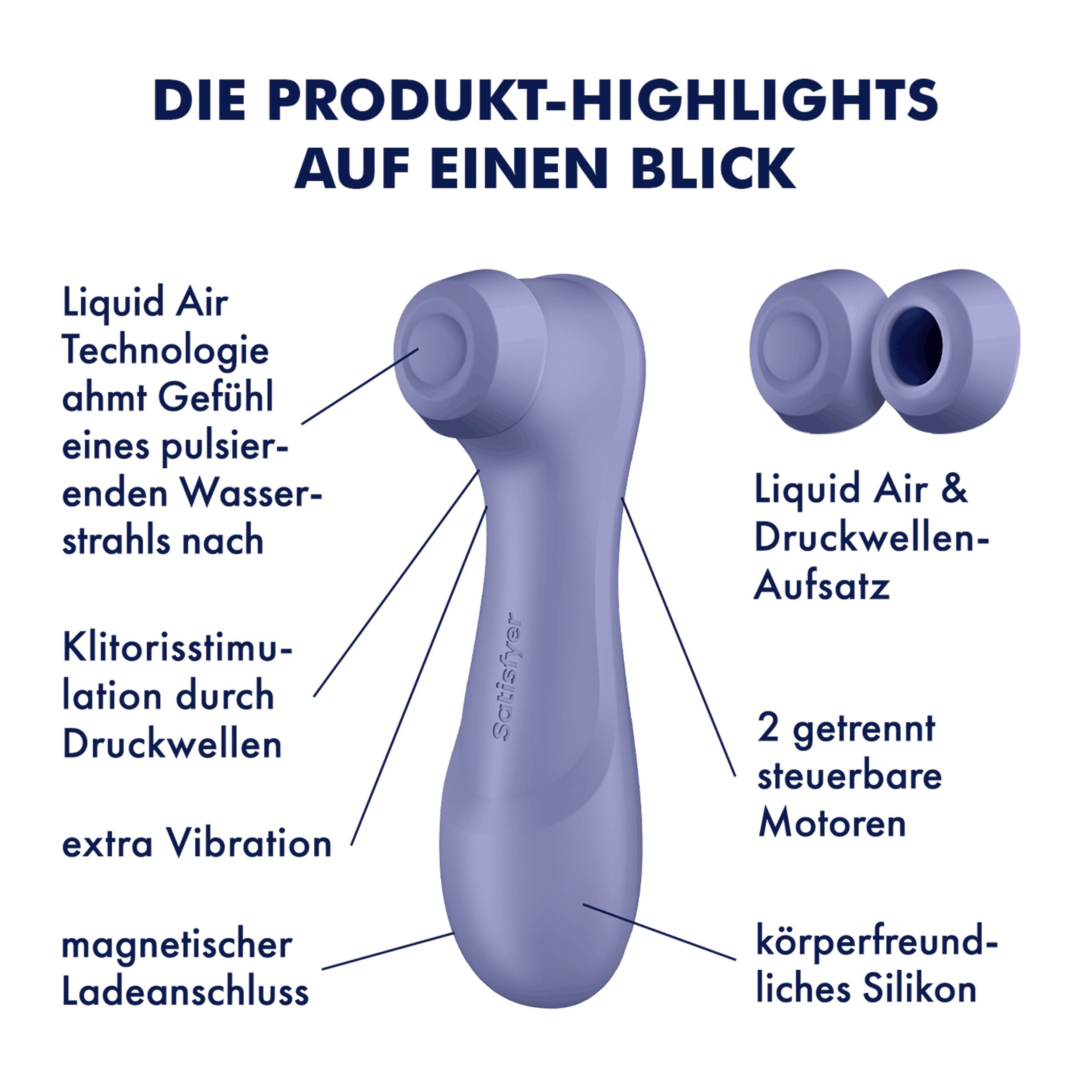 Satisfyer - Pro 2 Generation 3 Klitoris-Stimulator mit Liquid Air Technology - Weinrot