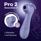 Satisfyer - Pro 2 Generation 3 Klitoris-Stimulator mit Liquid Air Technology - Weinrot