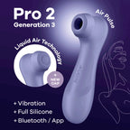 Satisfyer - Pro 2 Generation 3 App Controlled Klitoris-Stimulator - Weinrot