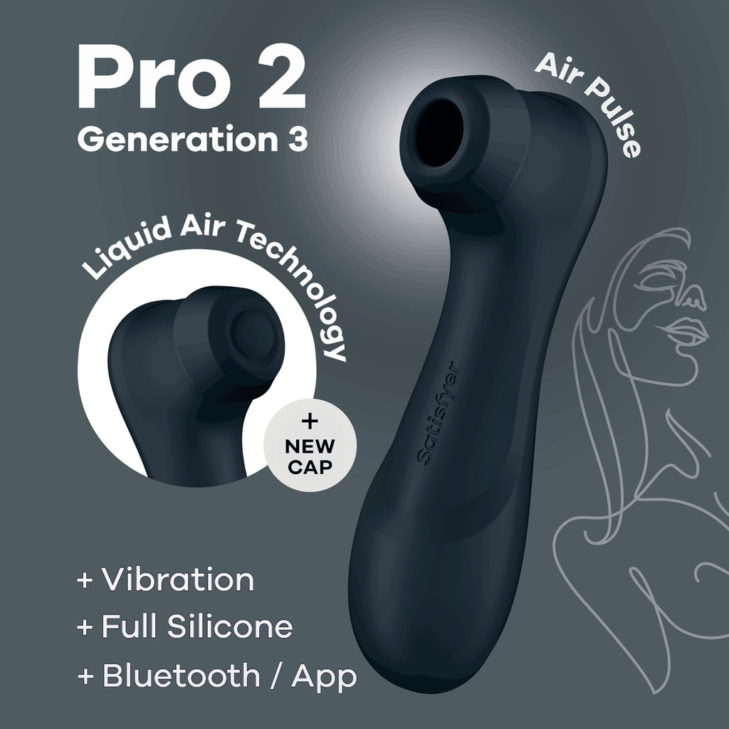 Satisfyer - Pro 2 Generation 3 App Controlled Klitoris-Stimulator - Weinrot