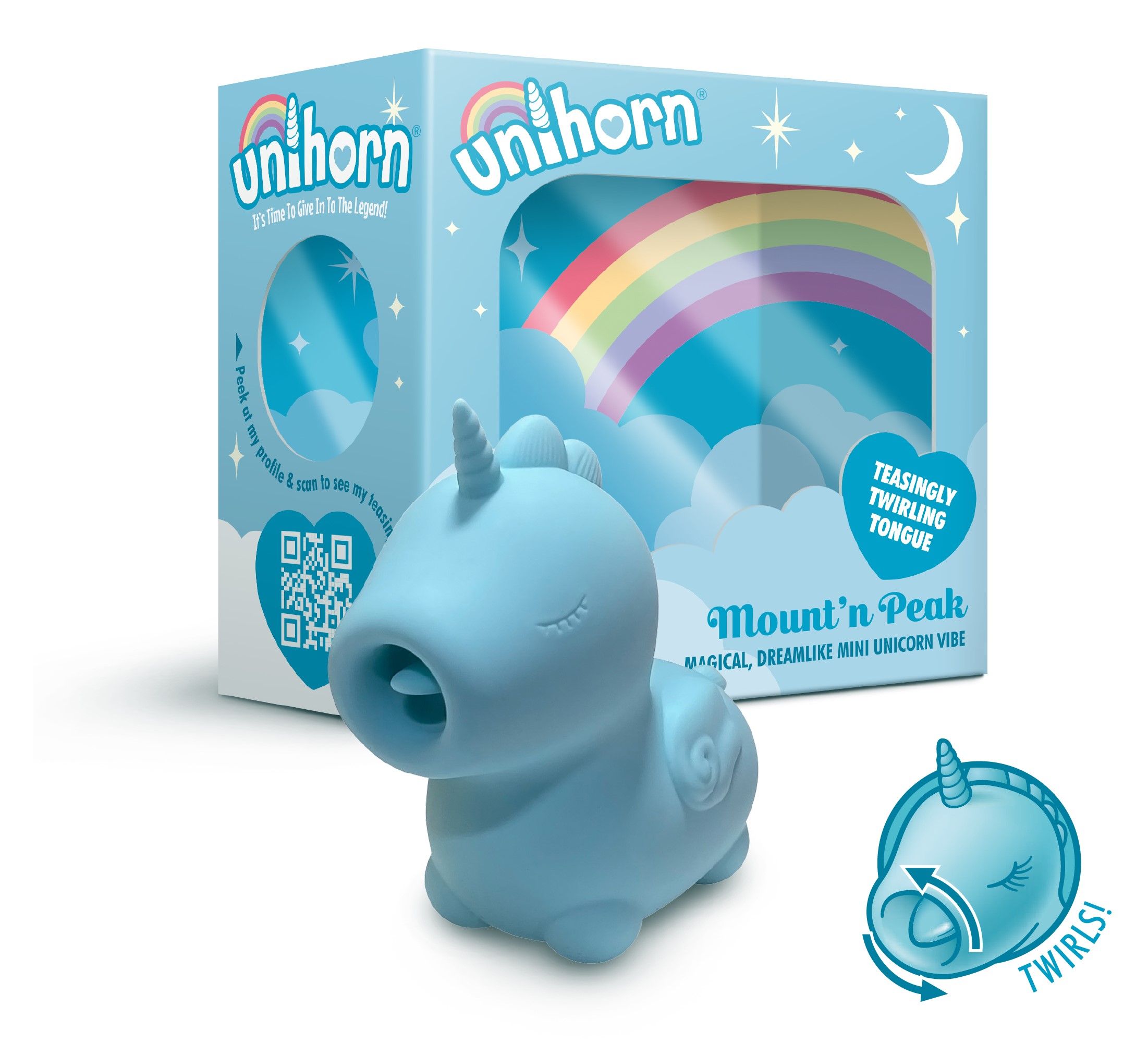 Unihorn - Bean Blossom Zungenvibrator - Klitoris-Stimulator mit dicker Zunge