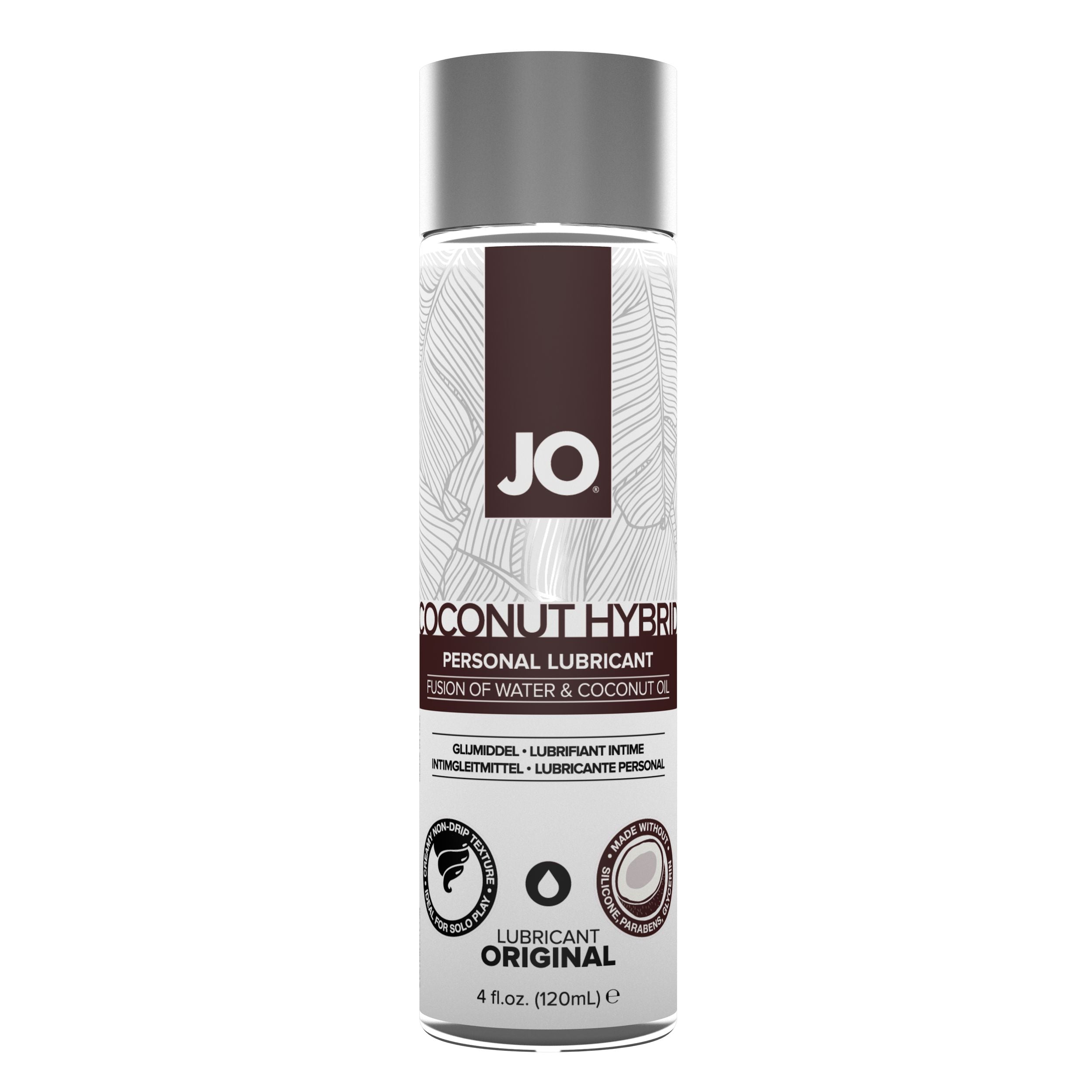 JO Coconut Hybrid-Gleitmittel mit cremiger Textur & dezentem Kokosduft, 120 ml