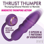 Thru - Thumper Stoßvibrator - Silikon mit Fernbedienung