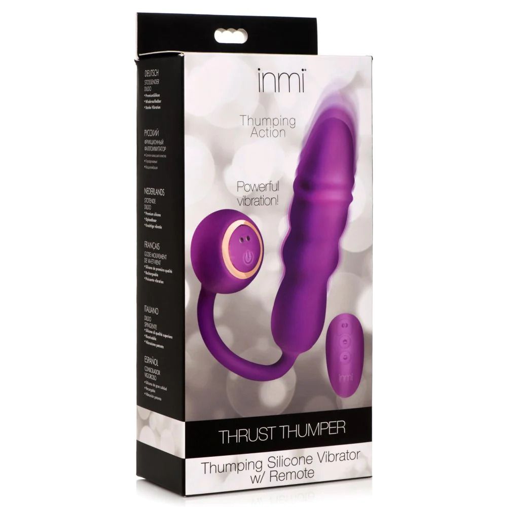 Thru - Thumper Stoßvibrator - Silikon mit Fernbedienung