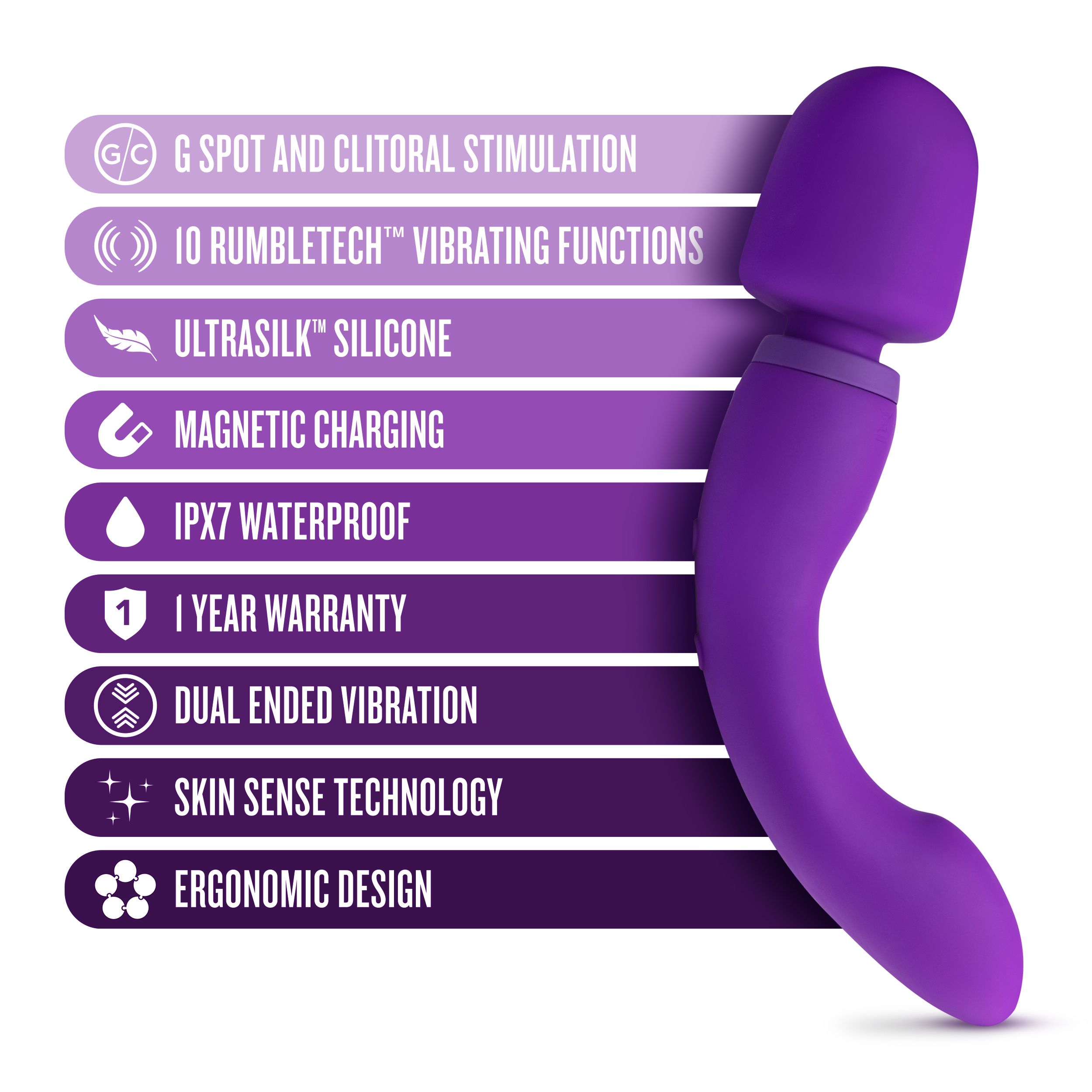 Wellness - Dual Sense Vibrator - Lila