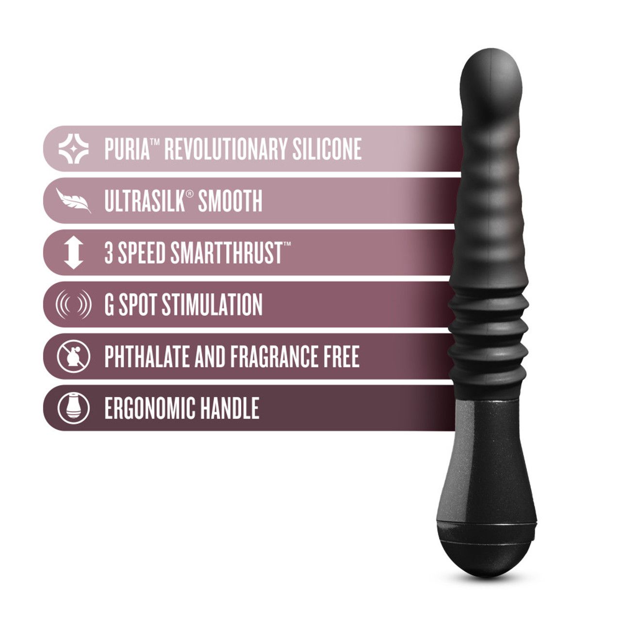 Temptasia - Lazarus Stoßdildo - Schwarz