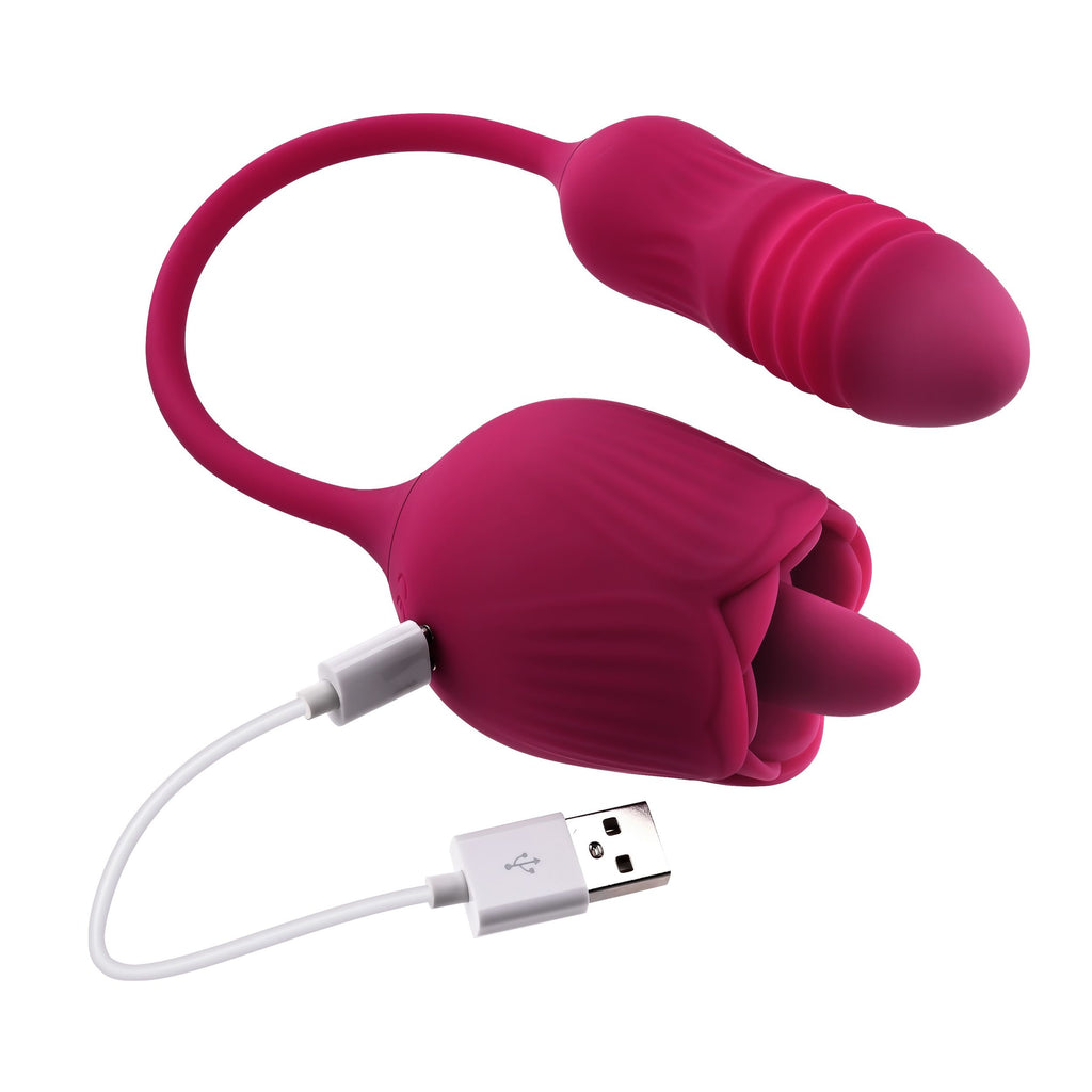 Evolved - Wild Rose Zungenvibrator - Rot