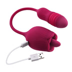 Evolved - Wild Rose Zungenvibrator - Rot