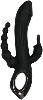 Evolved - Trifecta Rabbit Vibrator - Schwarz