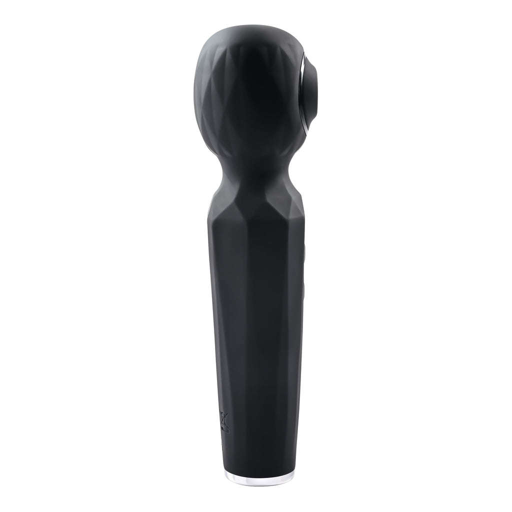 Evolved - Rainbow Sucker Wand Vibrator mit Luftdruckstimulation - Schwarz