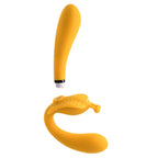 Evolved - Der Monarch Strapless Strap On Vibrator - Gelb