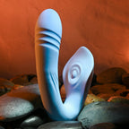 Evolved - Tap and Thrust Vibrator - G-Punkt und Klitoris Stimulation - Hellblau