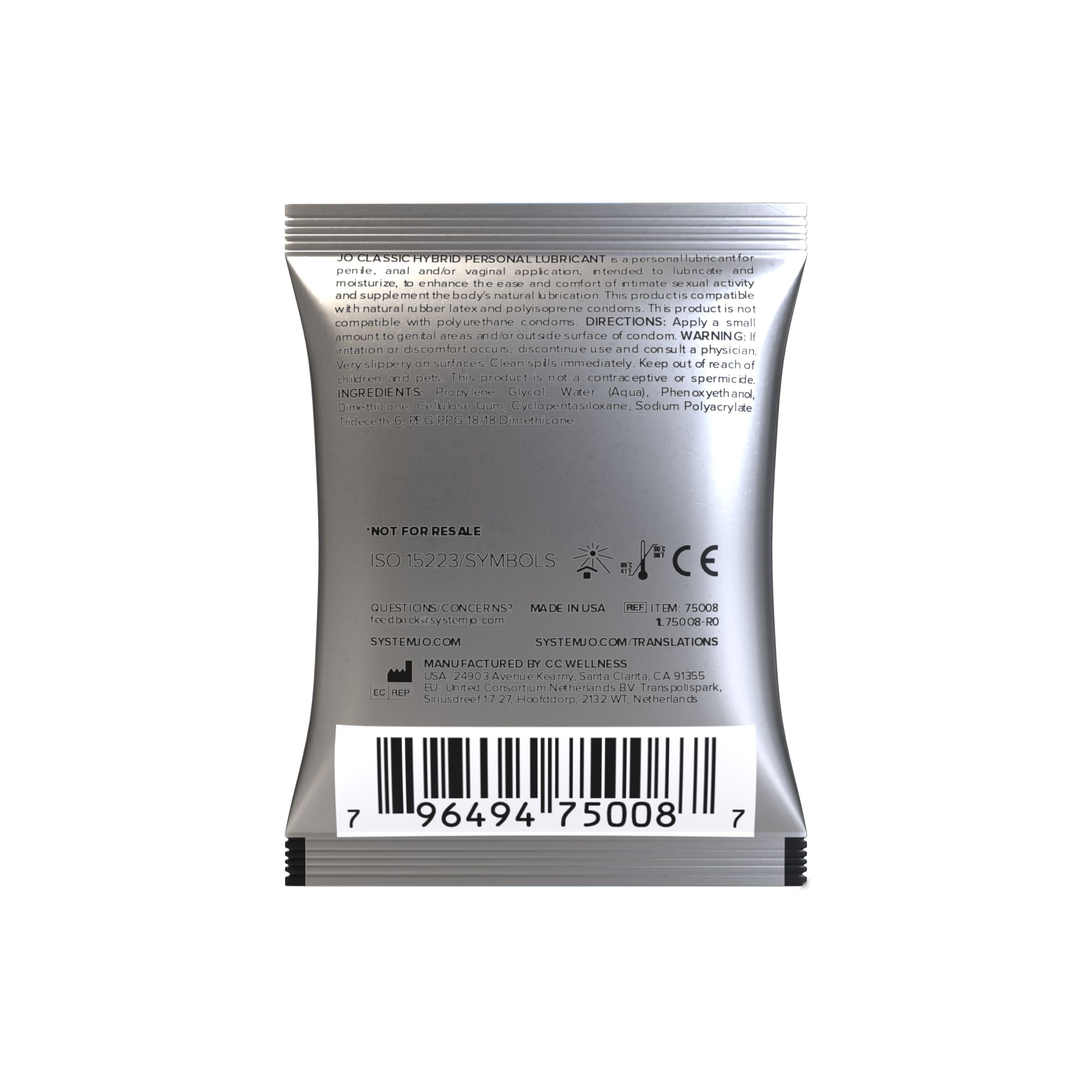 System Jo - Sachet Classic Hybrid Gleitgel - 5 ml