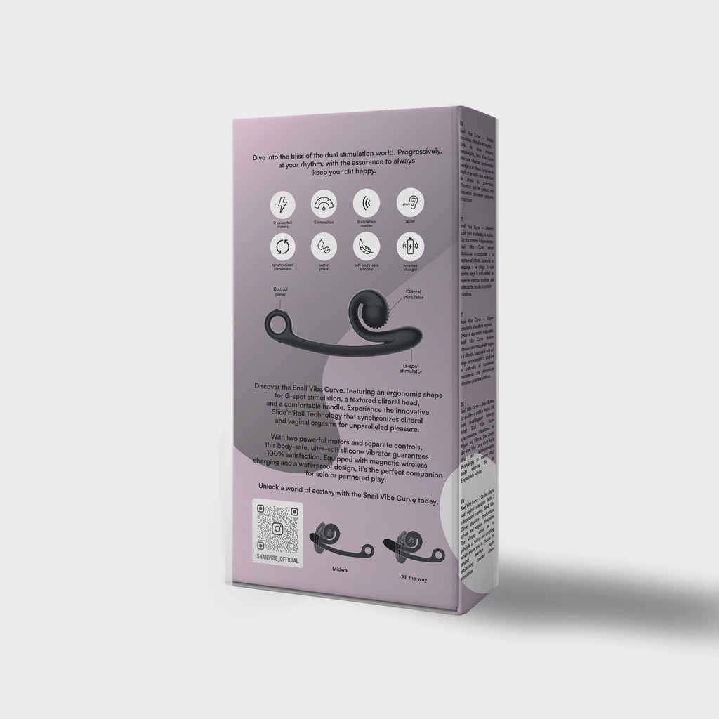 Snail Vibe - Curve Duo-Vibrator mit G-Punkt und Klitoris Stimulation - Rosa