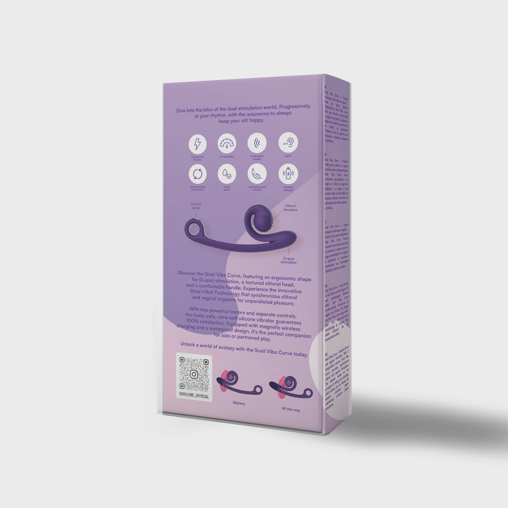 Snail Vibe - Curve Duo-Vibrator mit G-Punkt und Klitoris Stimulation - Rosa