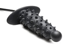 Master Series - Gerippter aufblasbarer Analdildo - Schwarz