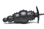 Master Series - Gerippter aufblasbarer Analdildo - Schwarz