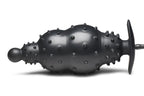 Master Series - Gerippter aufblasbarer Analdildo - Schwarz